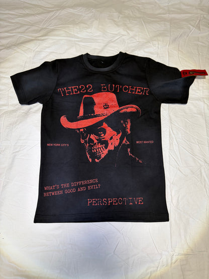 THE22 BUTCHER Black and Red Shirt (New York City's Most Wanted)