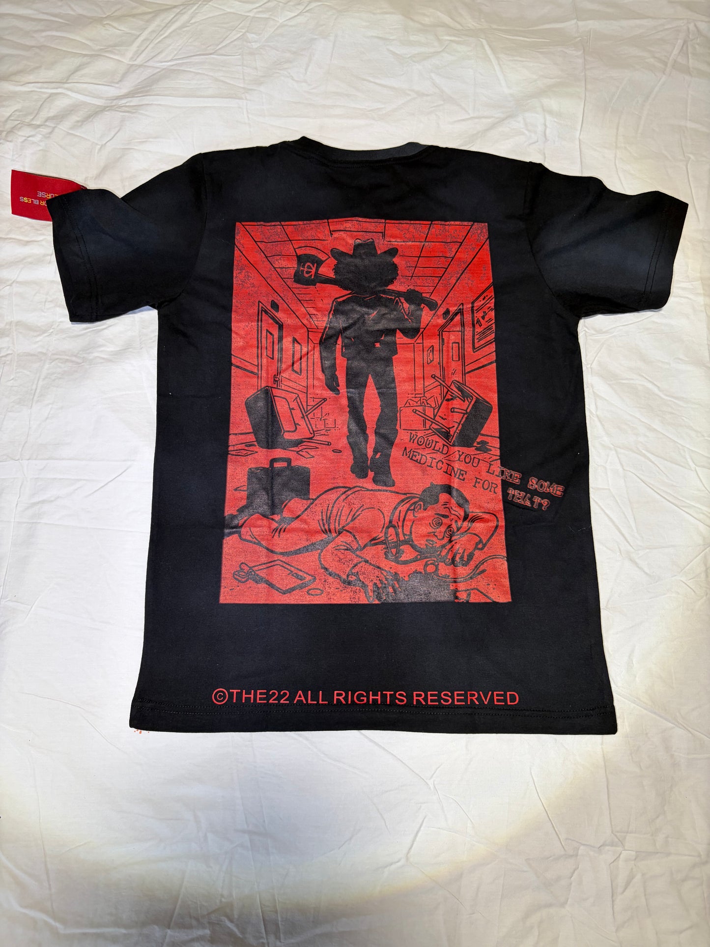 THE22 BUTCHER Black and Red Shirt (New York City's Most Wanted)