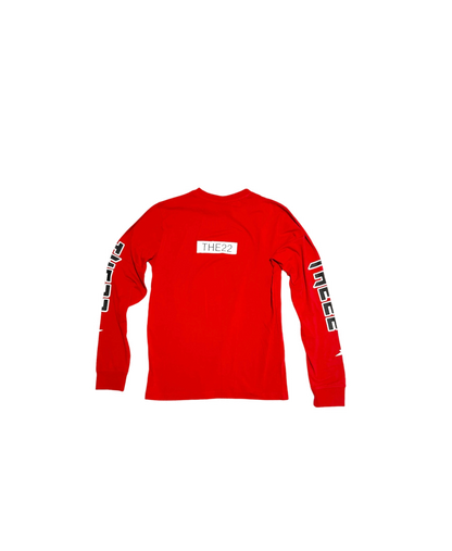 'DAWN OF THE22' Longsleeve T-Shirt Red