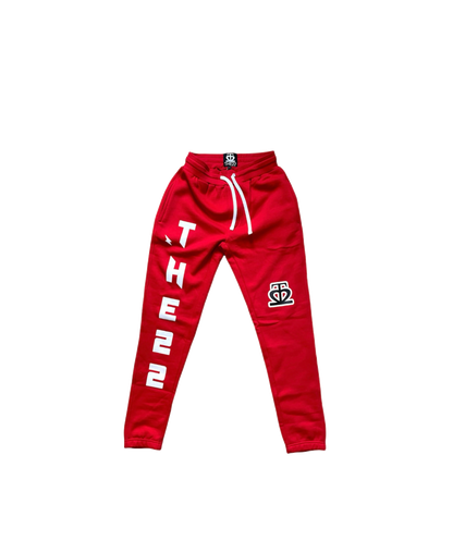 'DAWN OF THE22' Sweatpants Red