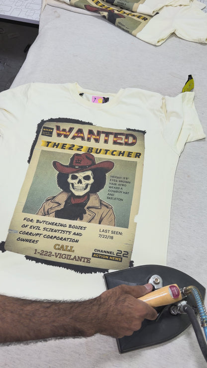 THE22 BUTCHER Cream Most Wanted Shirt